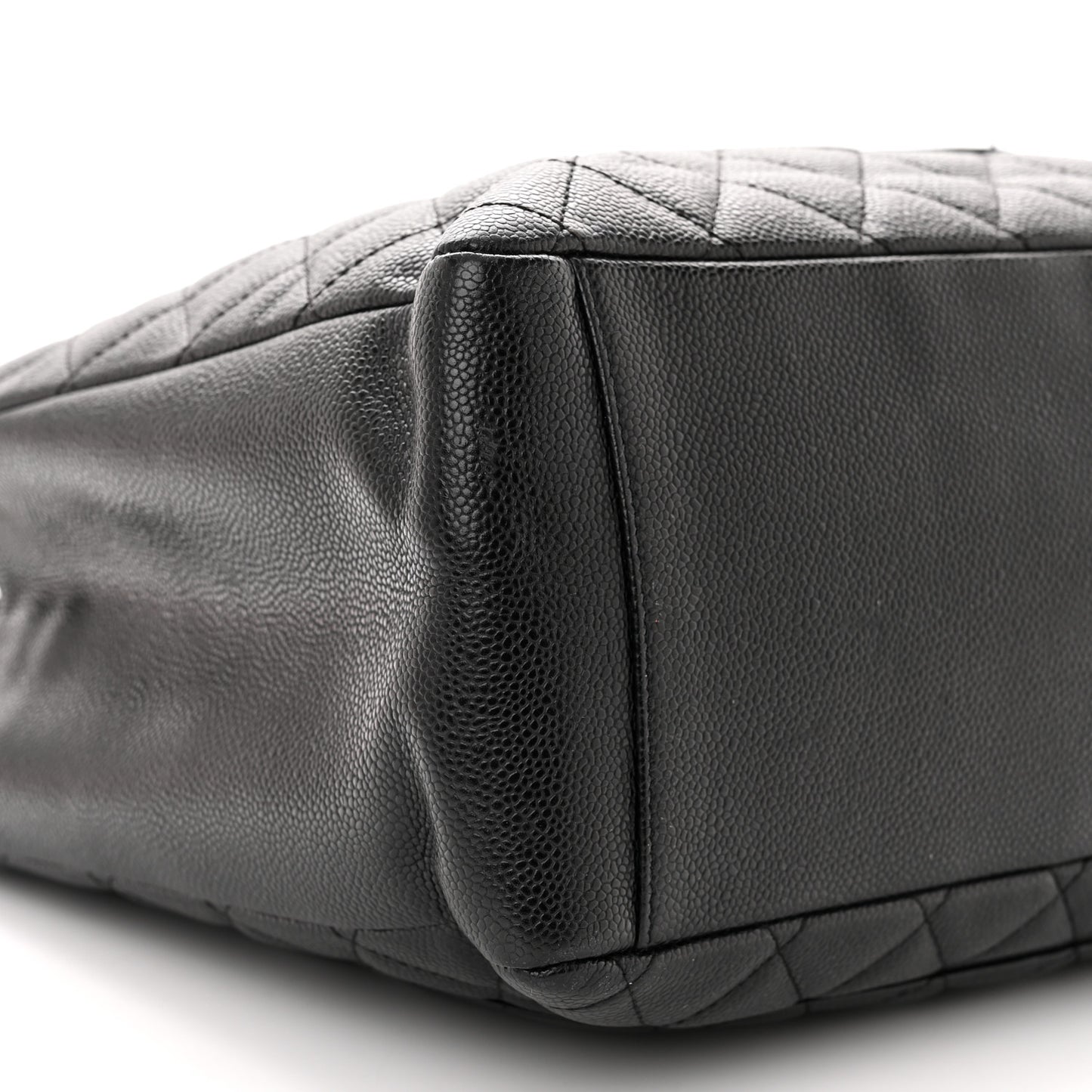Caviar Quilted Grand Shopping Tote GST Black