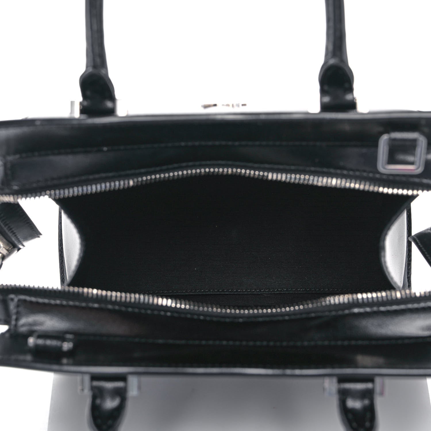 Saint Laurent Raffia Shiny Calfskin Medium Uptown Tote Black 5 of 13