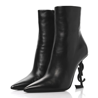 Saint Laurent Nappa Vendome Opyum 110 Ankle Boots 38.5 Black 4 of 9