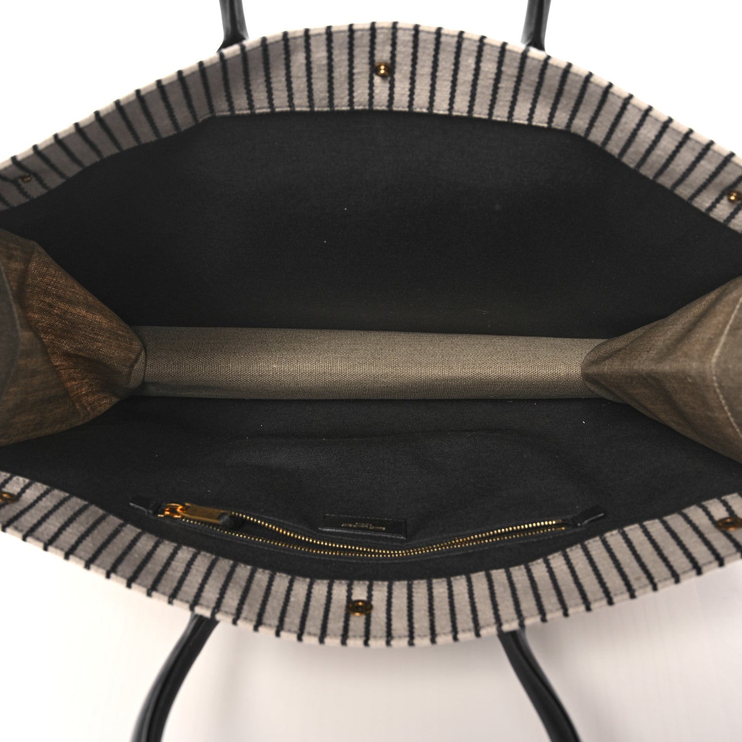 Embroidered Cotton Linen Rive Gauche Noe Tote Natural Black
