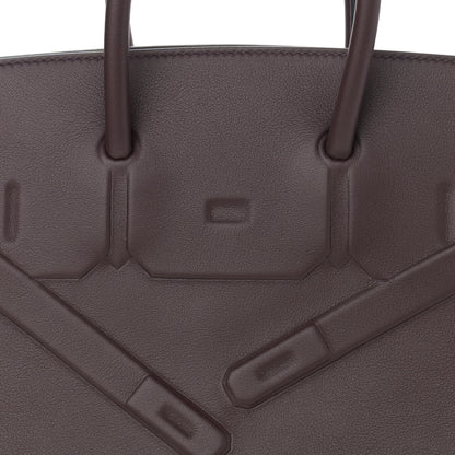 Hermes Swift Birkin Shadow 25 Rouge Sellier 8 of 11