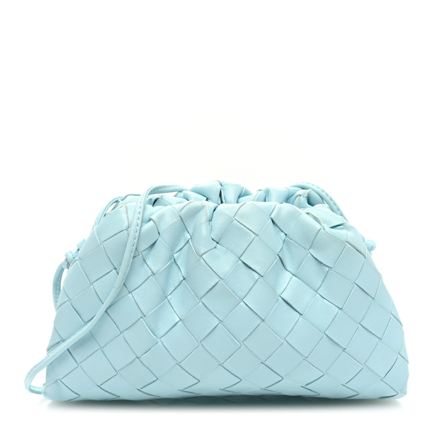 Nappa Intrecciato The Mini Pouch Pale Blue