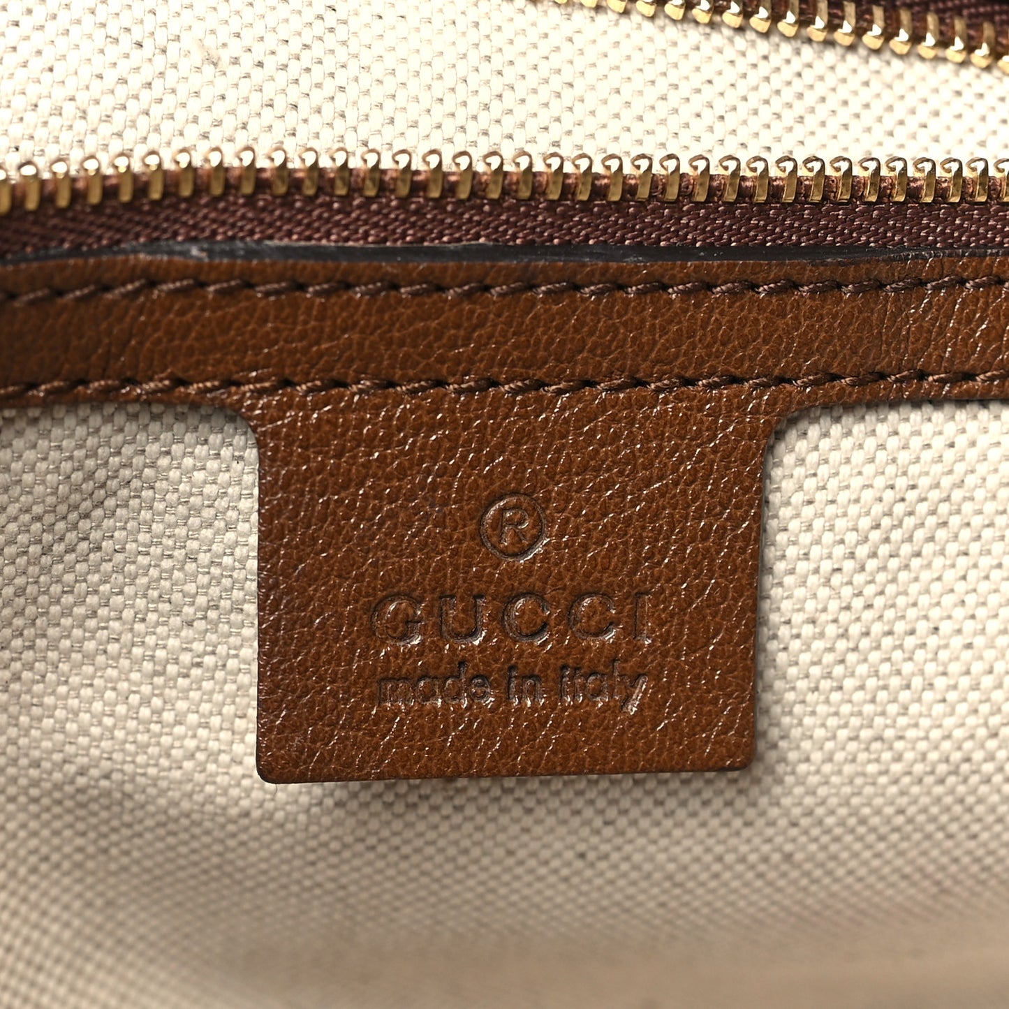 Monogram Horsebit 1955 Tote Bag Beige Brown Sugar