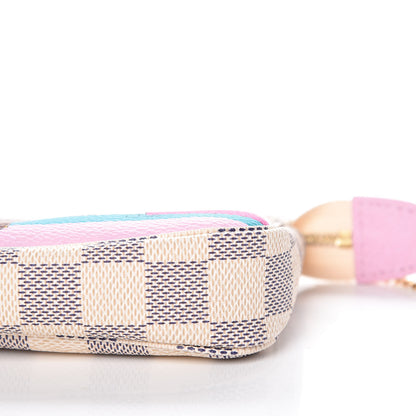 Louis Vuitton Damier Azur 2016 Christmas Animation Mini Pochette Accessories 9 of 9