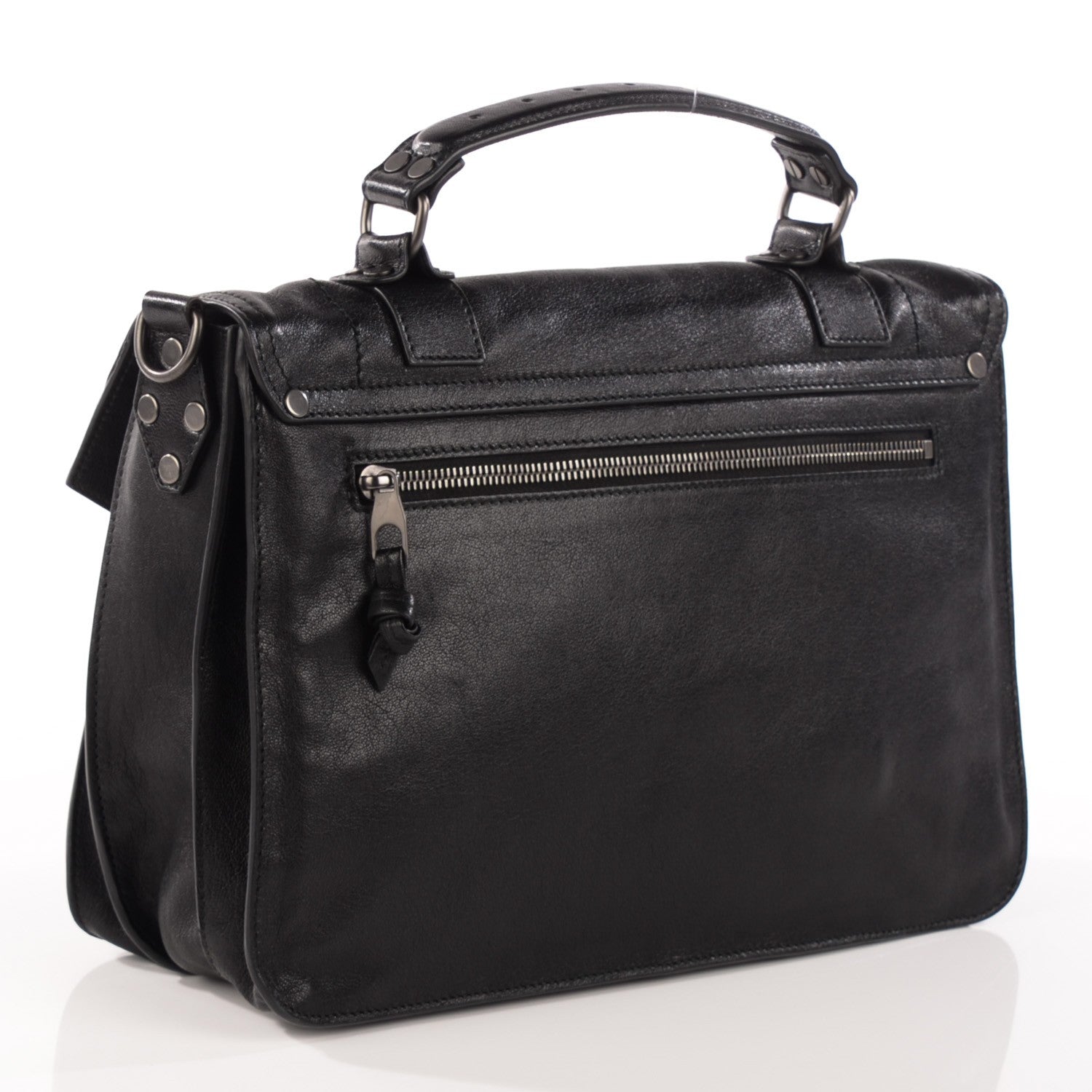 Proenza Schouler Lambskin Medium PS1 Satchel Black 3 of 11