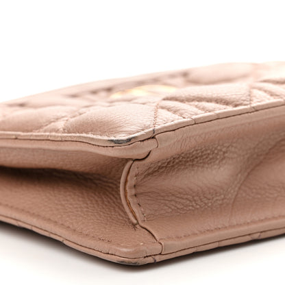 Christian Dior Calfskin Cannage Caro Zipped Pouch With Chain Fard 11 of 13