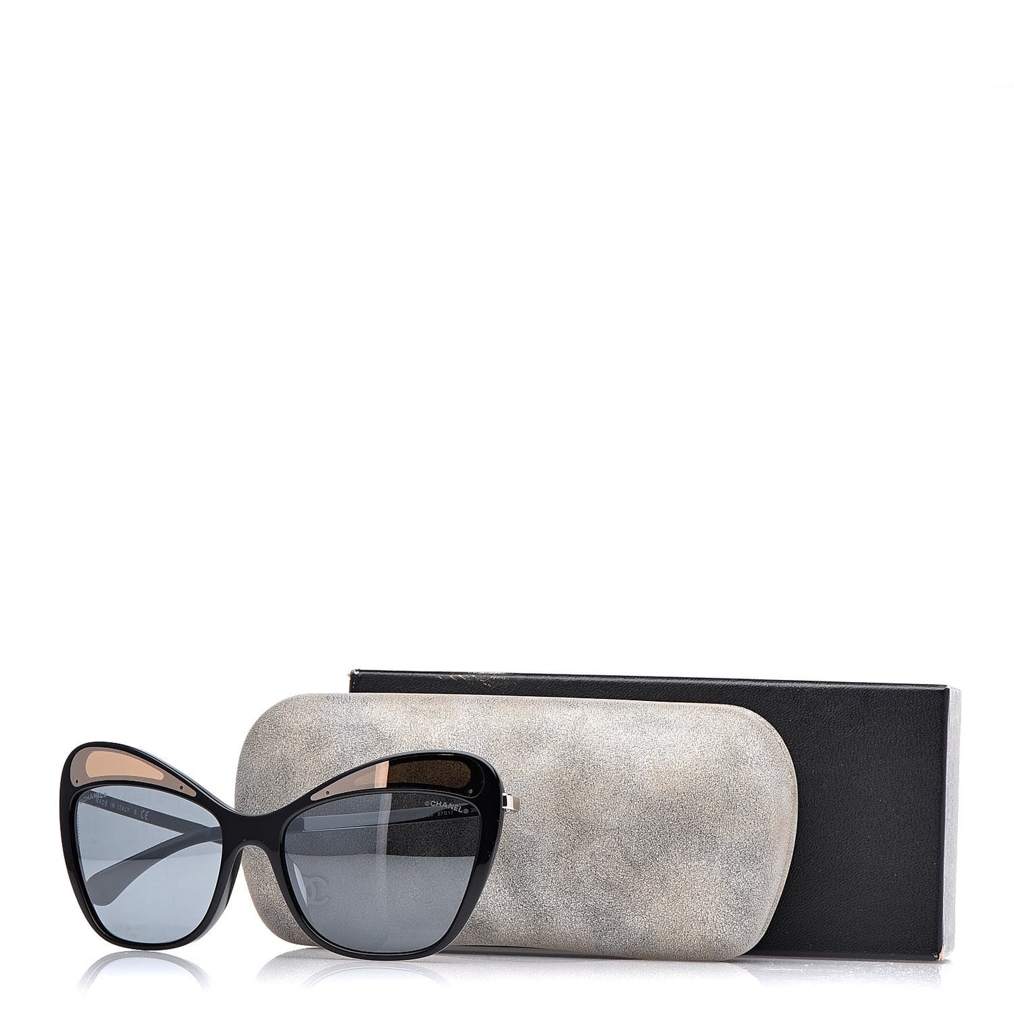 Acetate Butterfly Sunglasses 5377-A Black