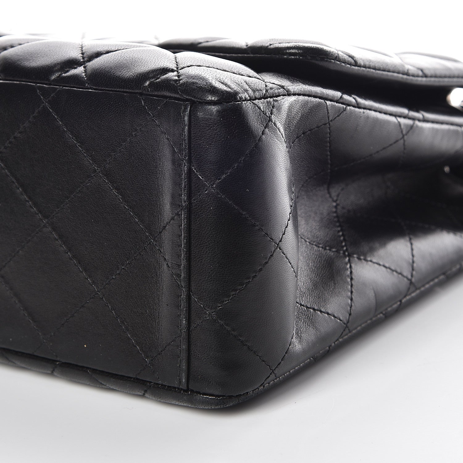 Chanel Lambskin Quilted Maxi Single Flap Black 9 of 10
