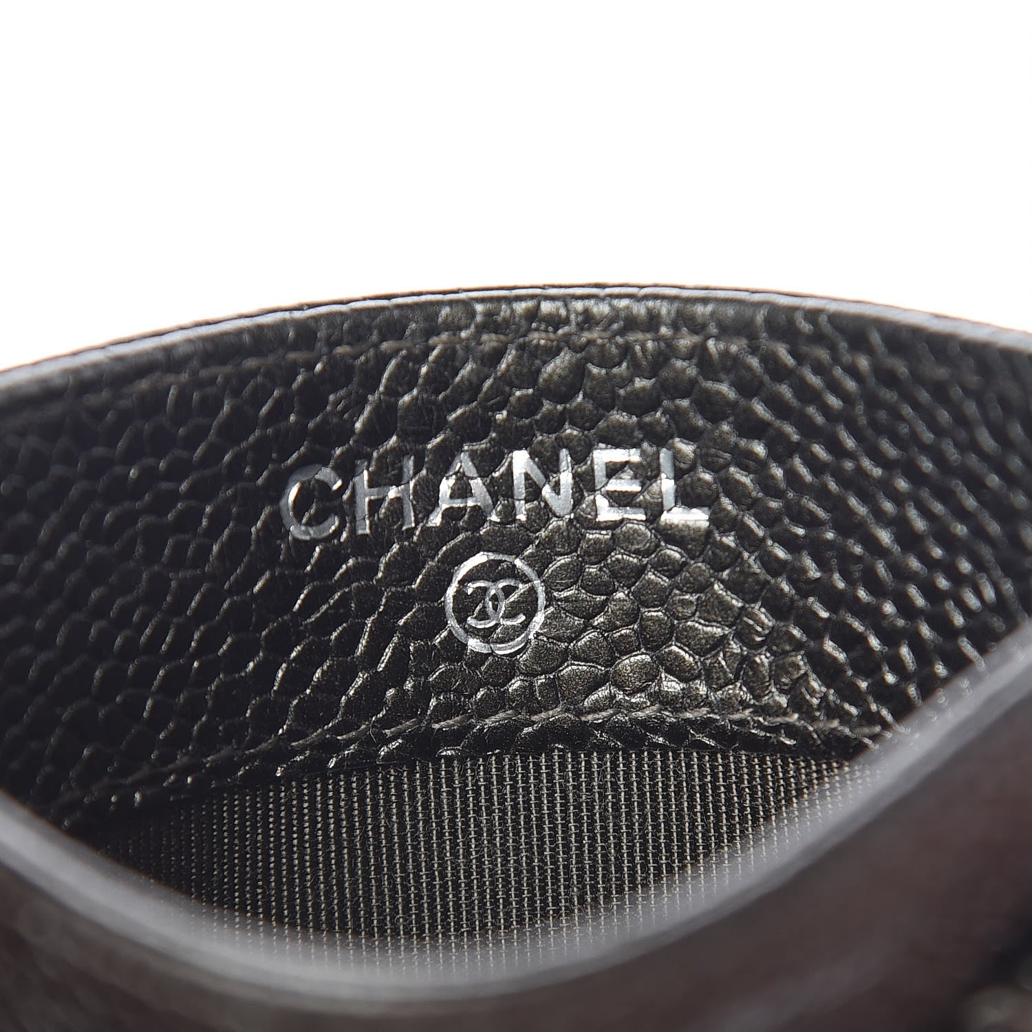 Chanel Caviar Quilted Card Holder Dark Green 7 of 8
