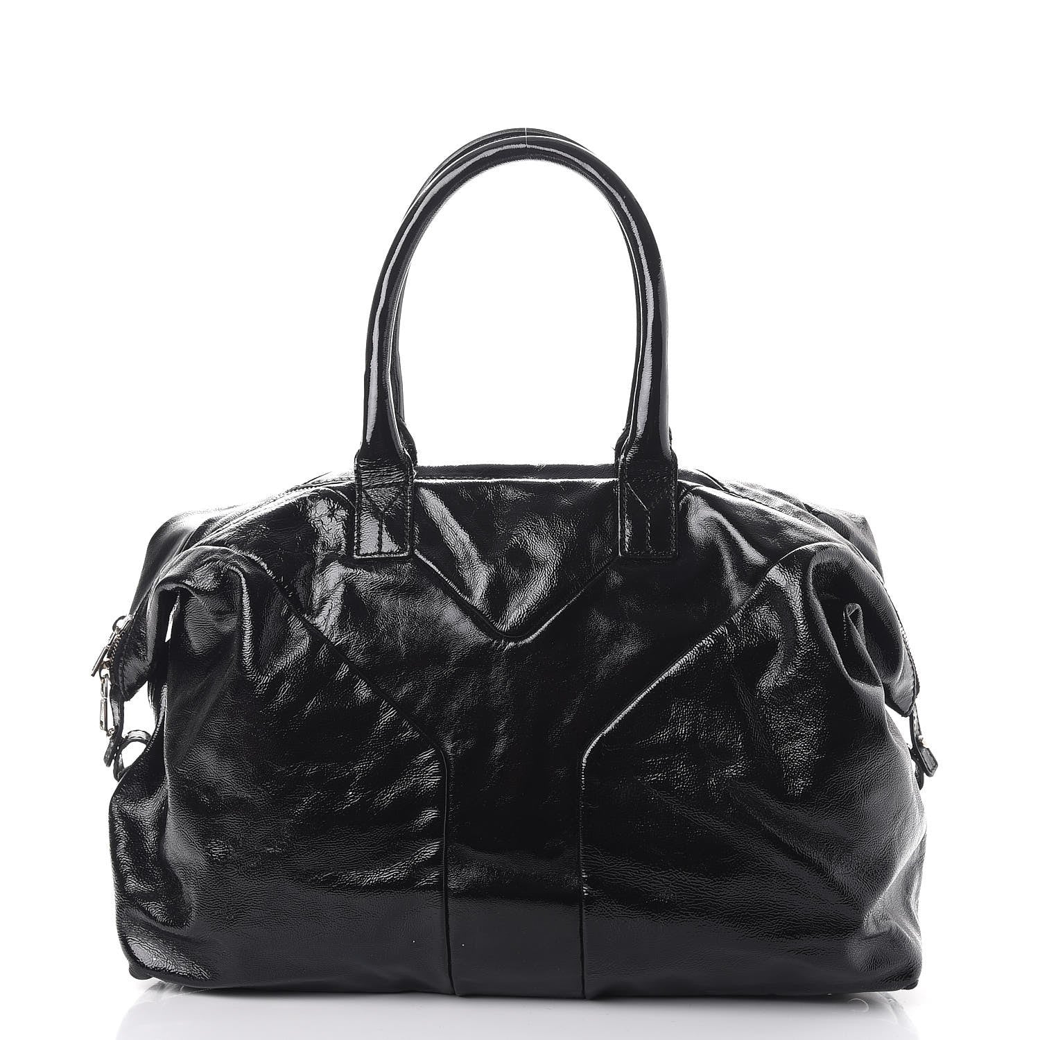 Saint Laurent Patent Medium Easy Sac Y Tote Black 3 of 12