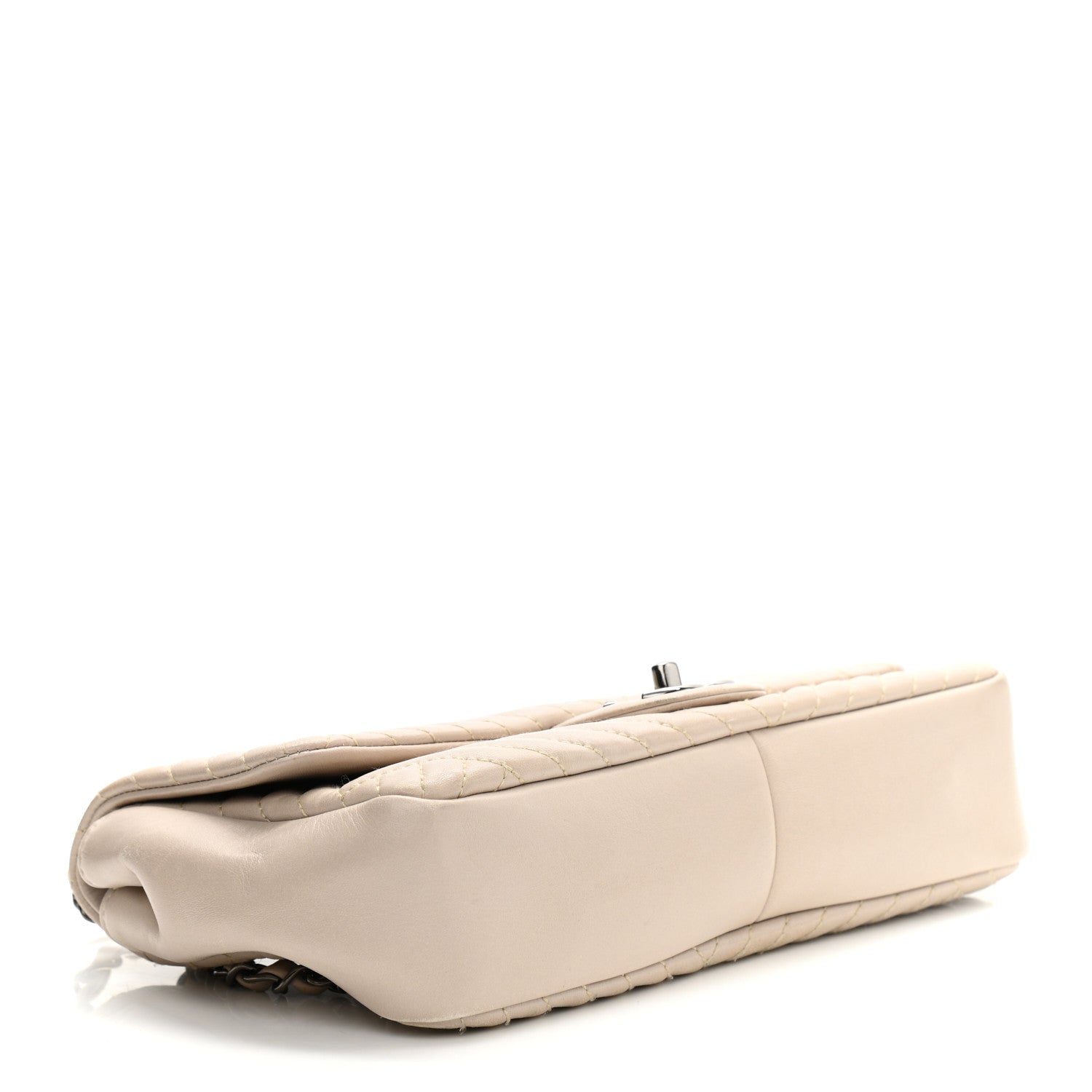 Chanel Lambskin Quilted Medium CC Crossing Flap Beige 4 of 11
