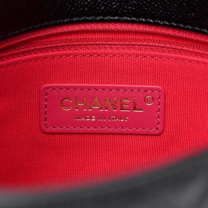 Chanel Shiny Caviar Quilted Small Chain Melody Flap Black 6 of 13