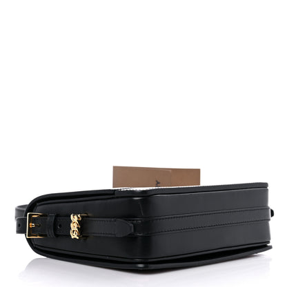 Burberry Calfskin Leopard Small Grace Bag Black 4 of 13