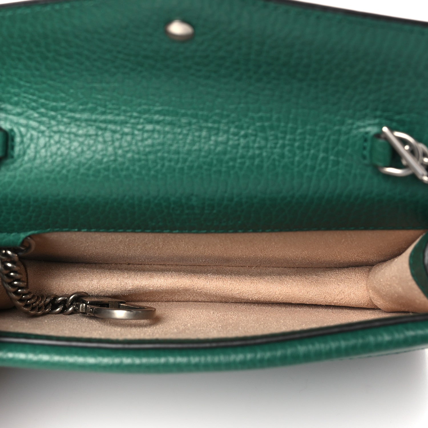 Gucci Dollar Calfskin Crystal Super Mini Dionysus Shoulder Bag Emerald 5 of 9