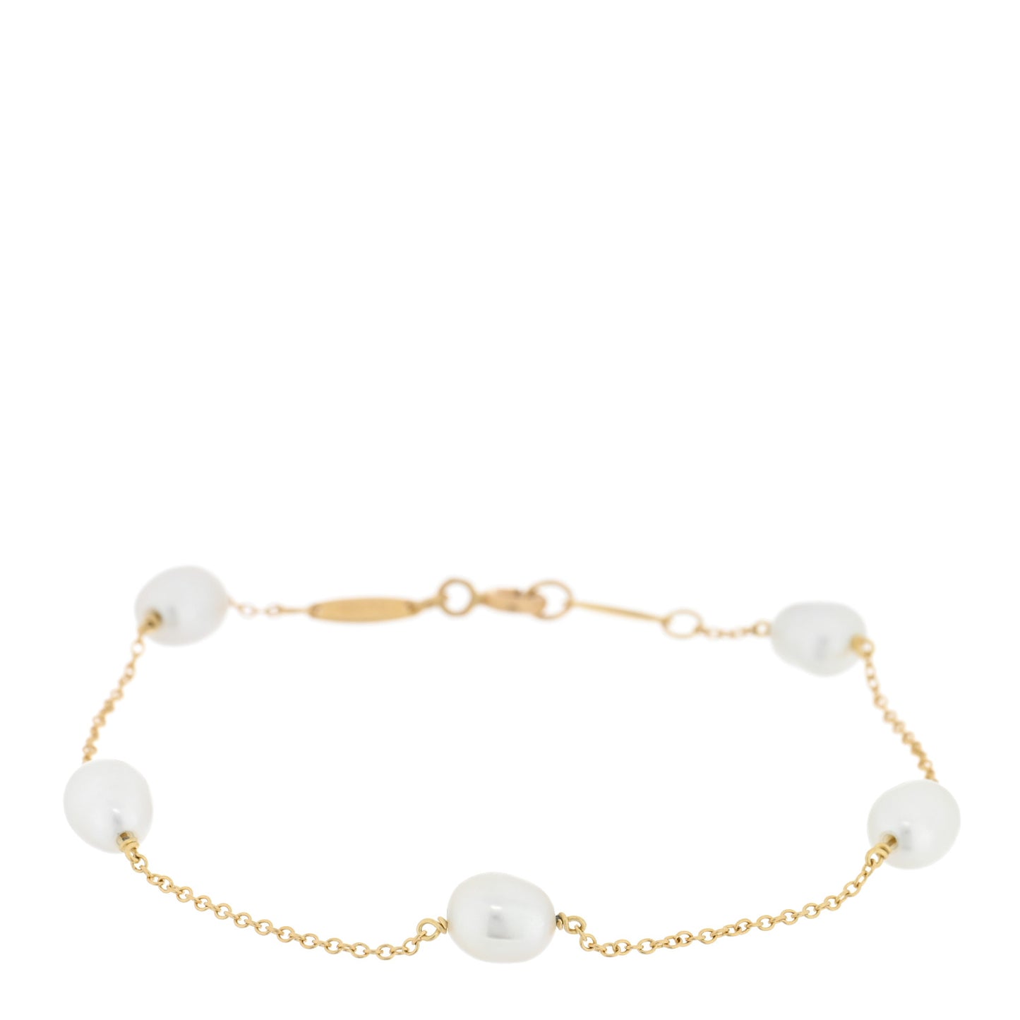 18K Yellow Gold Pearl 6-6.5mm Elsa Peretti Pearls By The Yard Bracelet