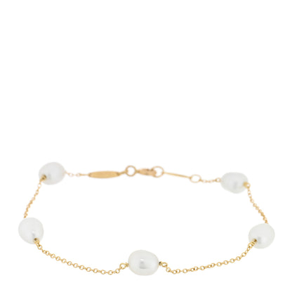 Tiffany 18K Yellow Gold Pearl 6-6.5mm Elsa Peretti Pearls By The Yard Bracelet 1 of 4