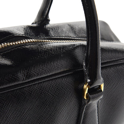 Prada Saffiano Vernice Bauletto Black 10 of 10