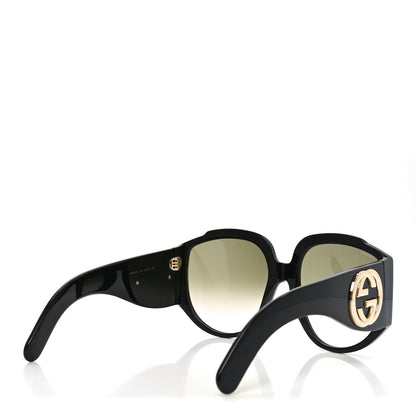Gucci Acetate Oversized Interlocking G GG0151S Sunglasses Black 4 of 8
