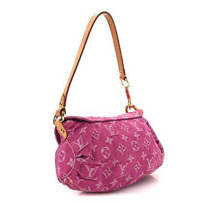Louis Vuitton Monogram Denim Mini Pleaty Fuchsia 2 of 10