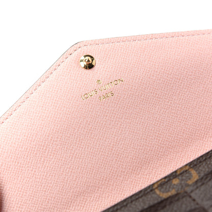 Louis Vuitton Monogram Sarah Wallet NM Rose Ballerine 6 of 7