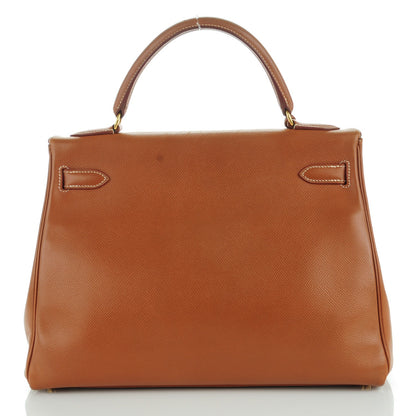 Hermes Courchevel Kelly Retourne 32 Gold 4 of 26