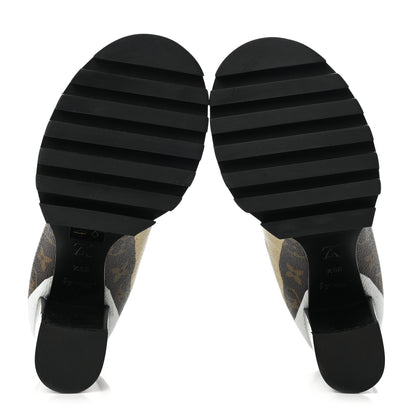 Louis Vuitton X LOL Patent Calfskin Monogram Star Trail Ankle Boots 36.5 Gold Silver 5 of 8