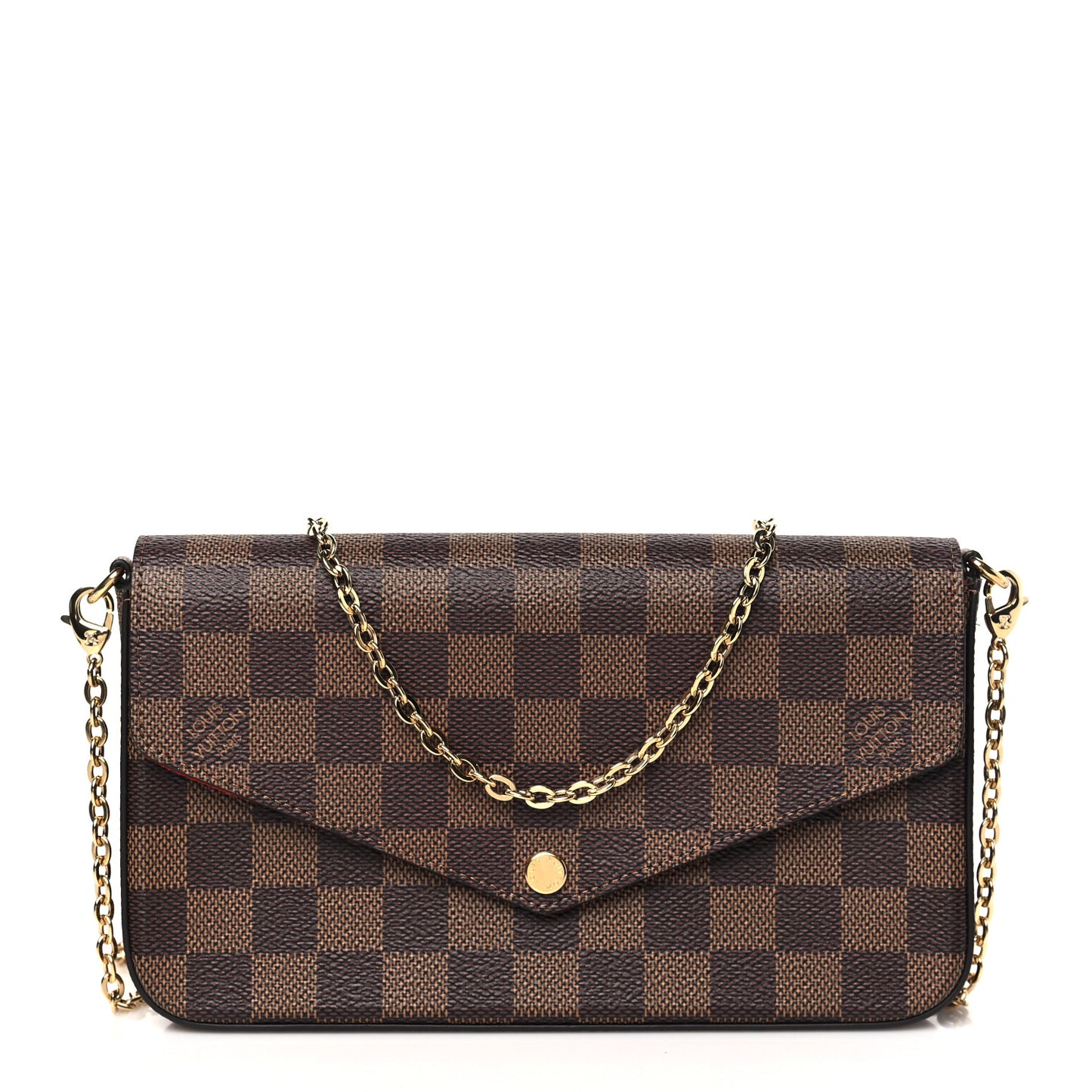 Damier Ebene Pochette Felicie Chain Wallet