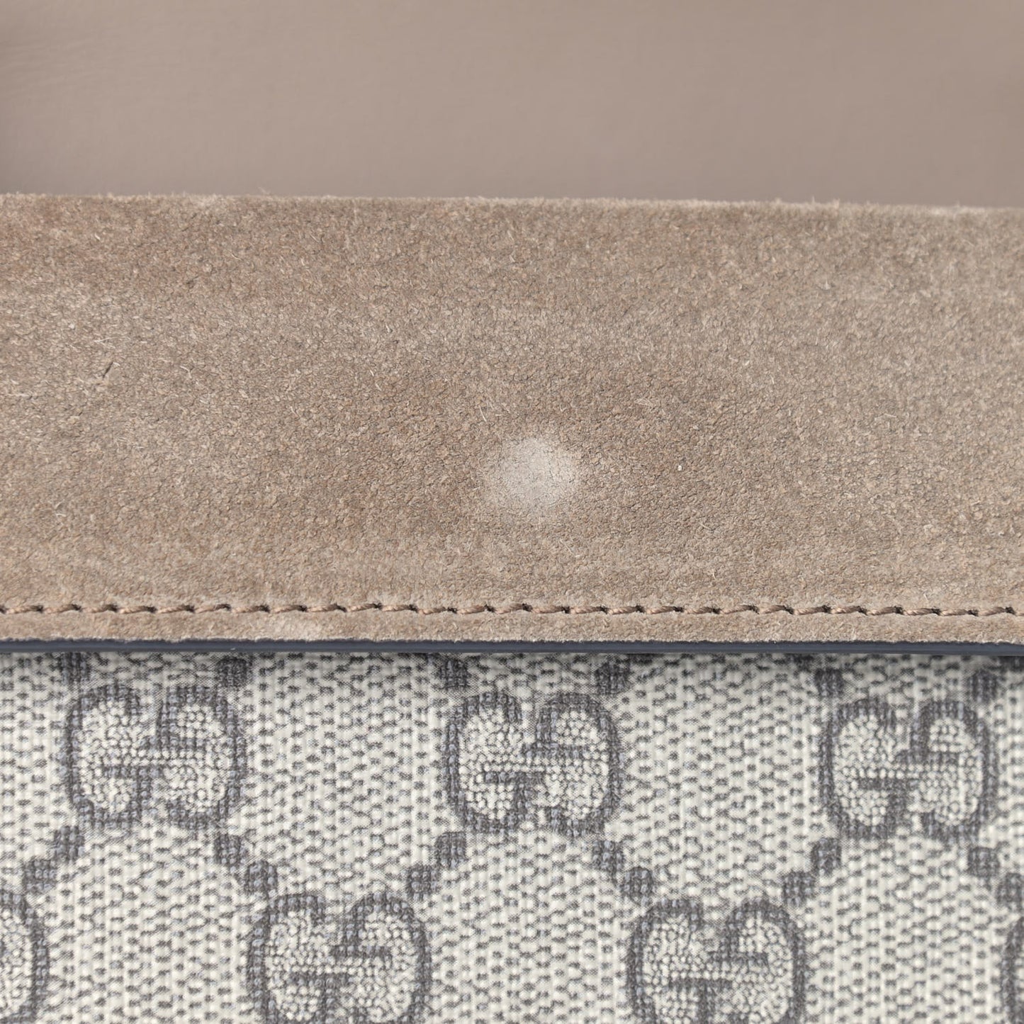 GG Supreme Monogram Super Mini Dionysus Shoulder Bag Taupe
