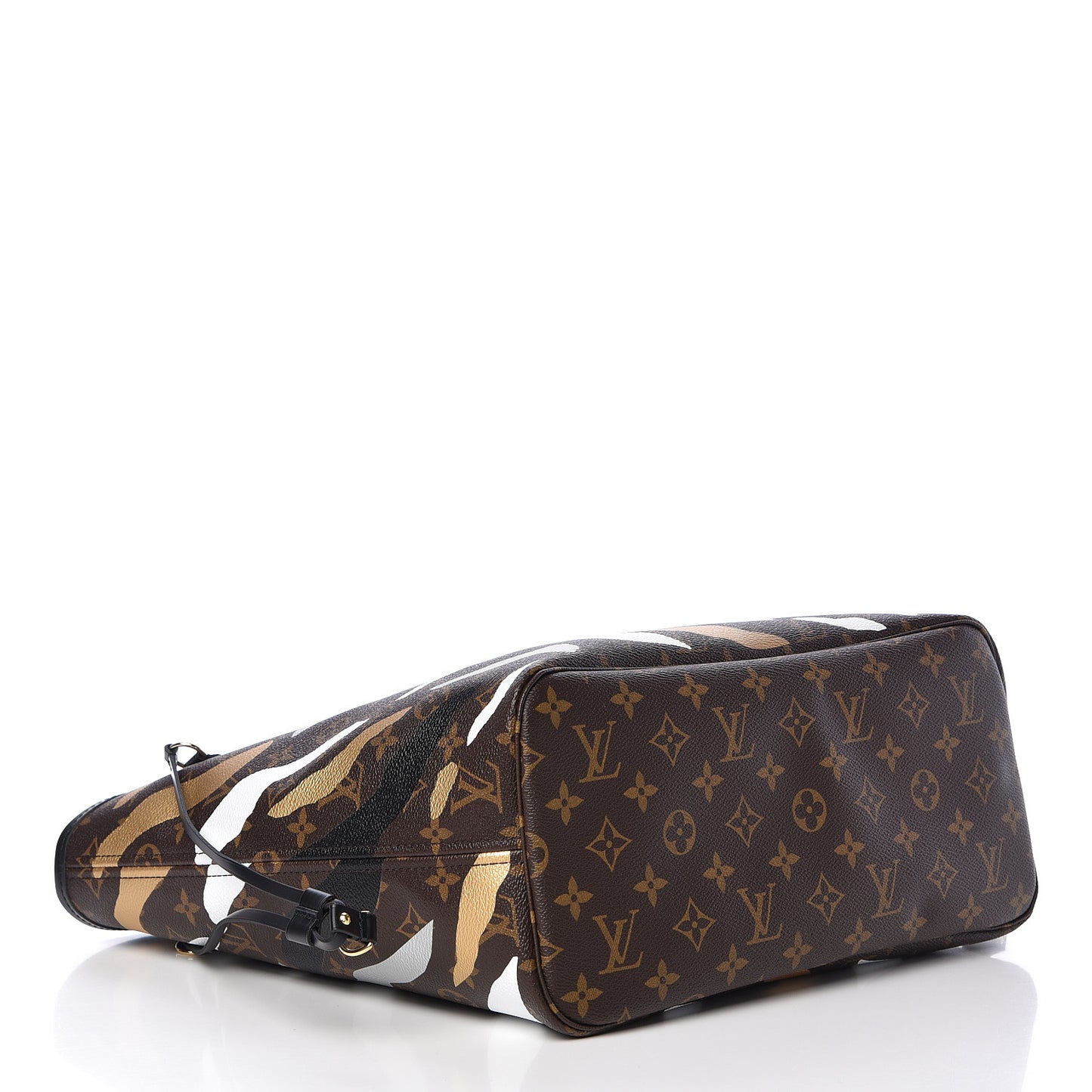X LOL Monogram Neverfull MM Gold Silver