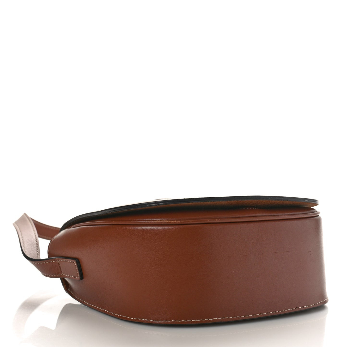 Smooth Calfskin Cuir Triomphe Folco Crossbody Bag Tan