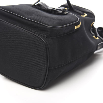 Prada Jacquard Logo Mini Bucket Crossbody Bag Black 8 of 9