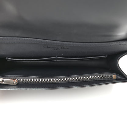 Christian Dior Metallic Patent Micro-Cannage Diorama Wallet on Chain Pouch Onyx Black 5 of 10