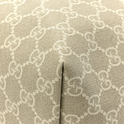 Gucci GG Supreme Monogram Textured Dollar Calfskin Web Medium Ophidia Shopping Tote Beige Mystic White Oatmeal 12 of 17