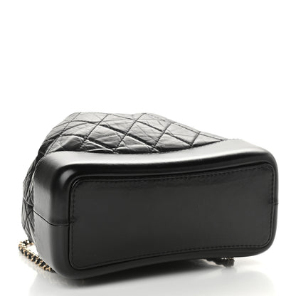 Chanel Aged Calfskin Quilted Small Gabrielle Backpack Black 4 of 9