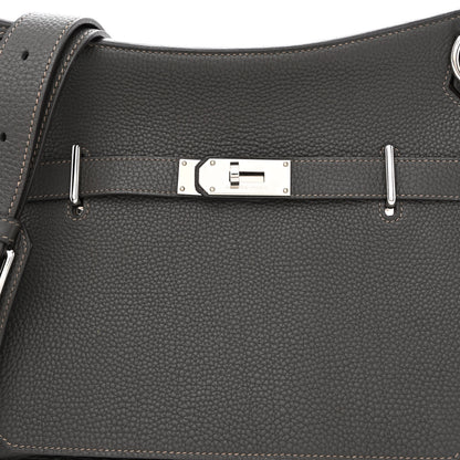 Hermes Taurillon Clemence Eclat Jypsiere 28 Etain Etoupe 7 of 16