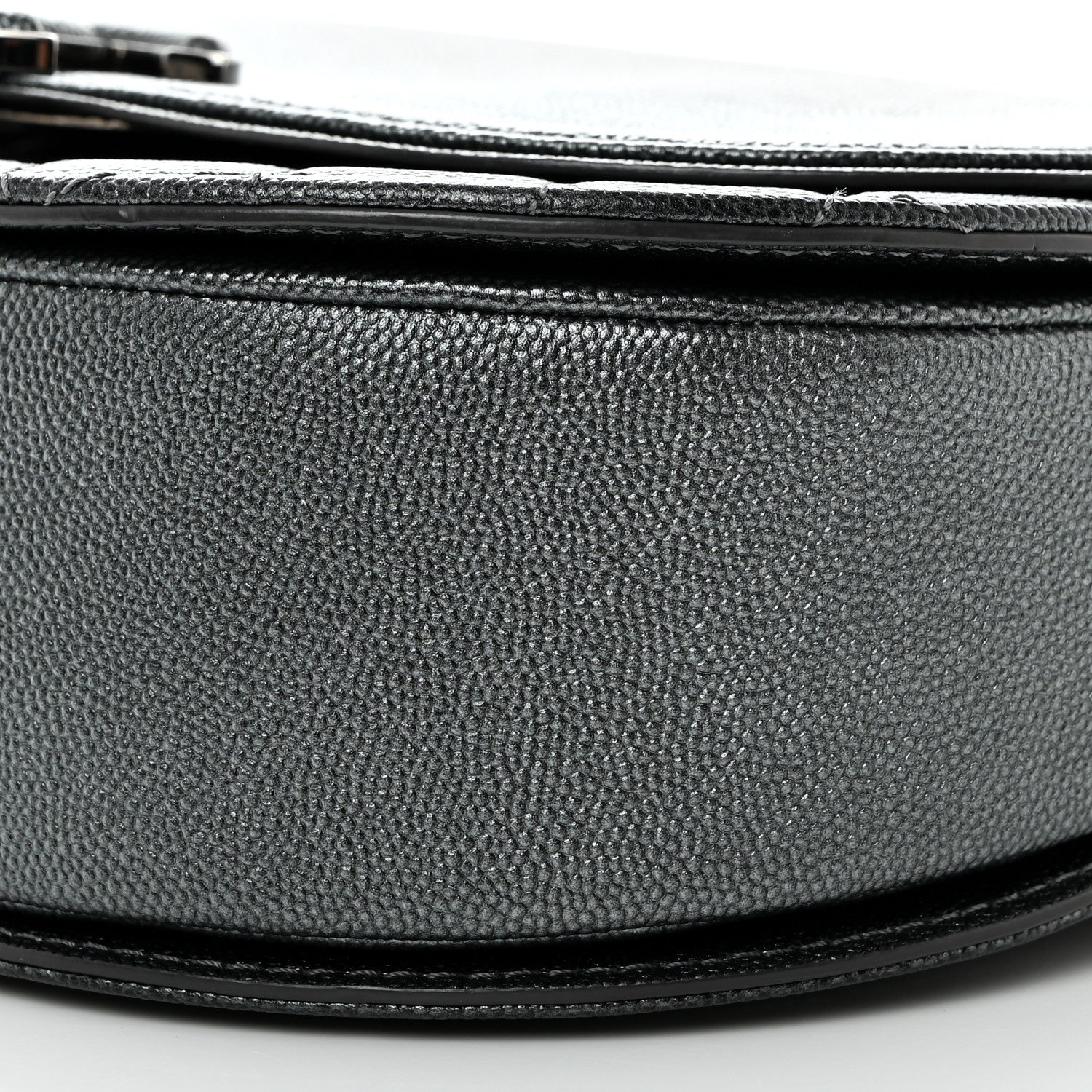 Chanel Metallic Caviar Quilted Medium Coco Curve Messenger Flap Black Ruthenium 10 of 10