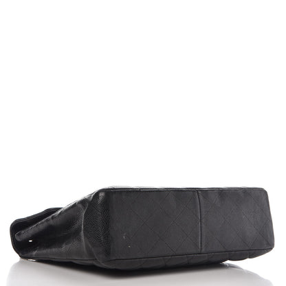 Chanel Caviar Quilted Jumbo Single Flap Black 6 of 20