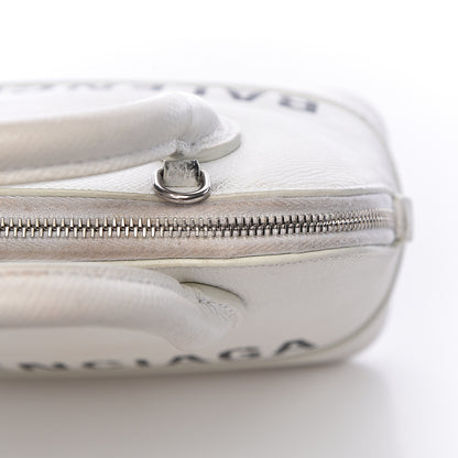 Balenciaga Grained Calfskin XXS Ville Top Handle Bag White Black 11 of 20