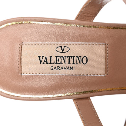 Valentino Garavani Calfskin Boudoir Rockstud 50mm Cage Mules 35.5 Rose Cannelle 7 of 9
