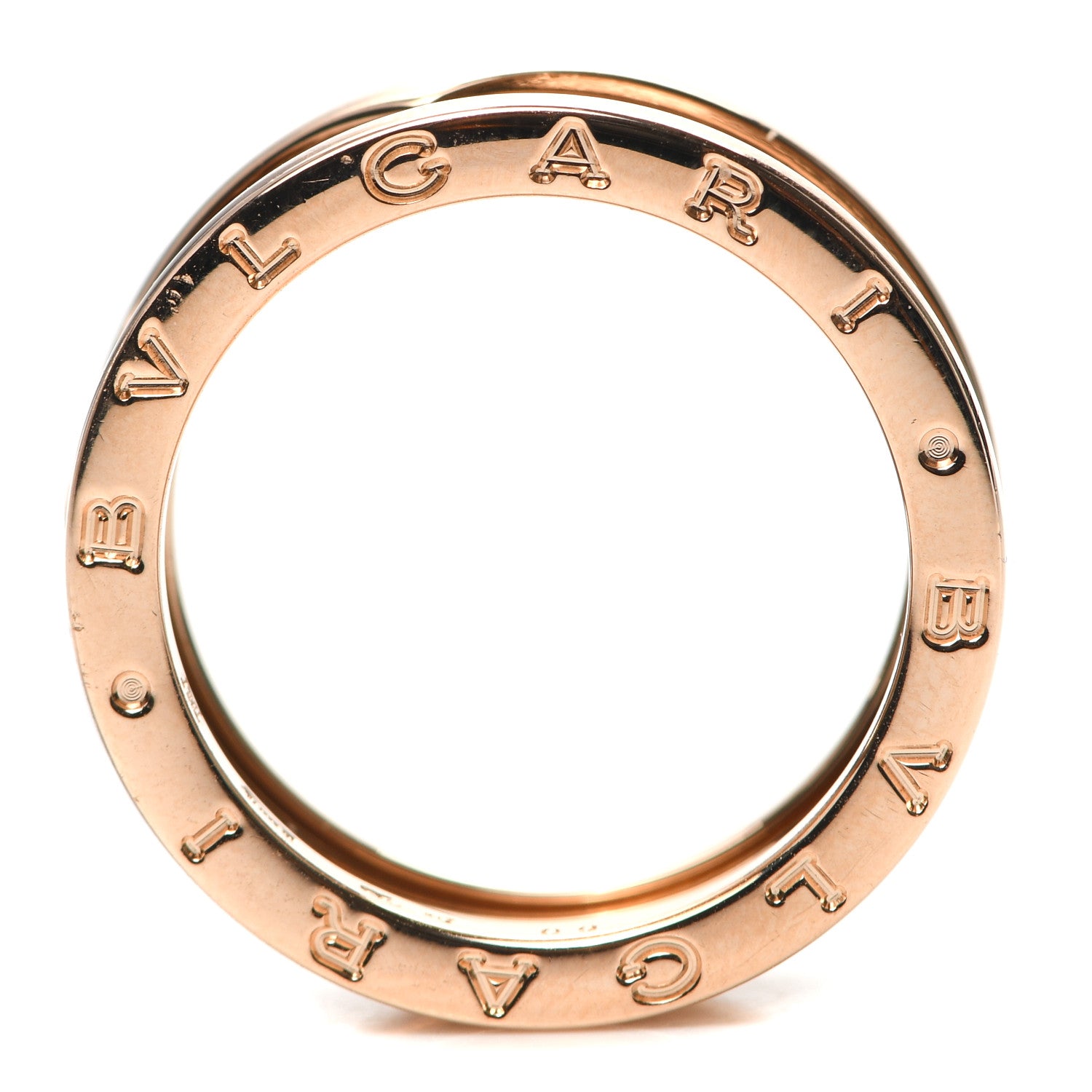 Bulgari 18K Rose Gold B.Zero1 Three-Band Ring 60 9 4 of 4