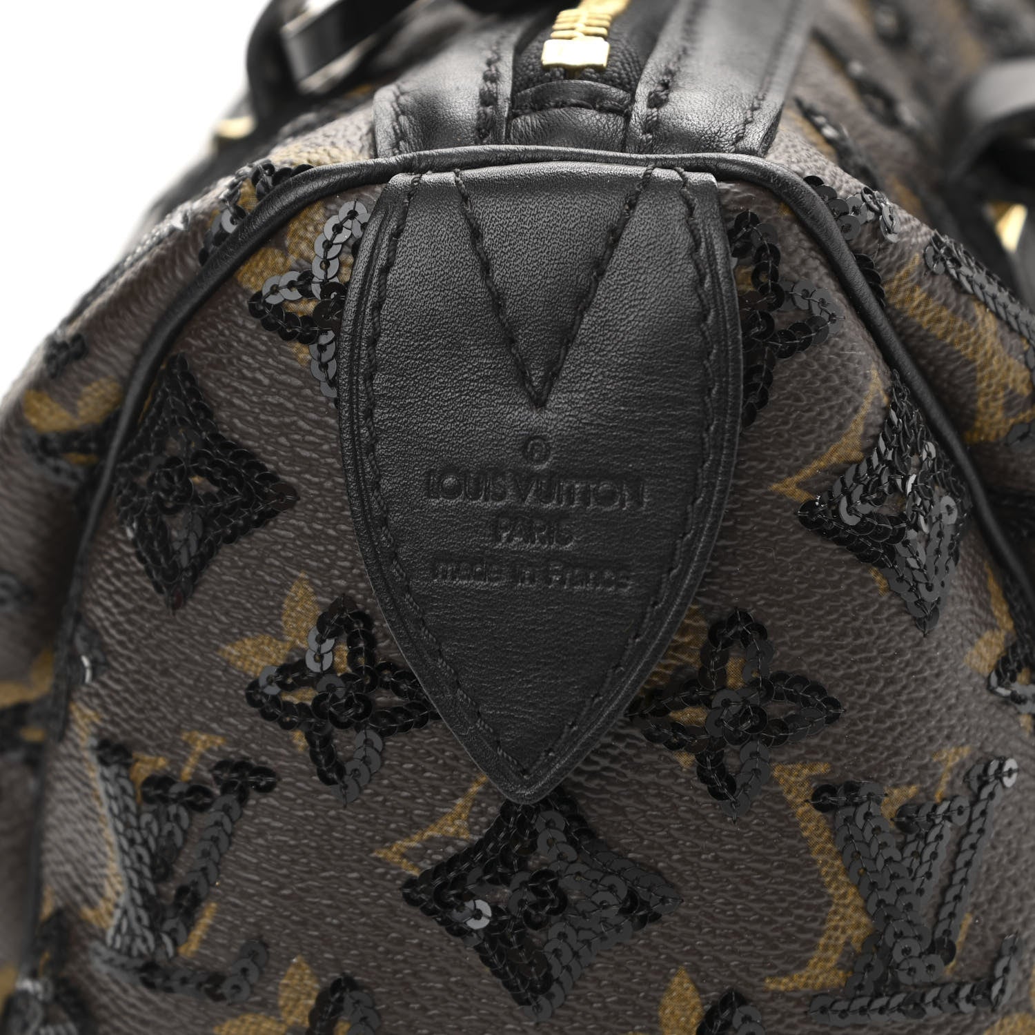 Louis Vuitton Monogram Sequins Eclipse Speedy 28 Black 11 of 12