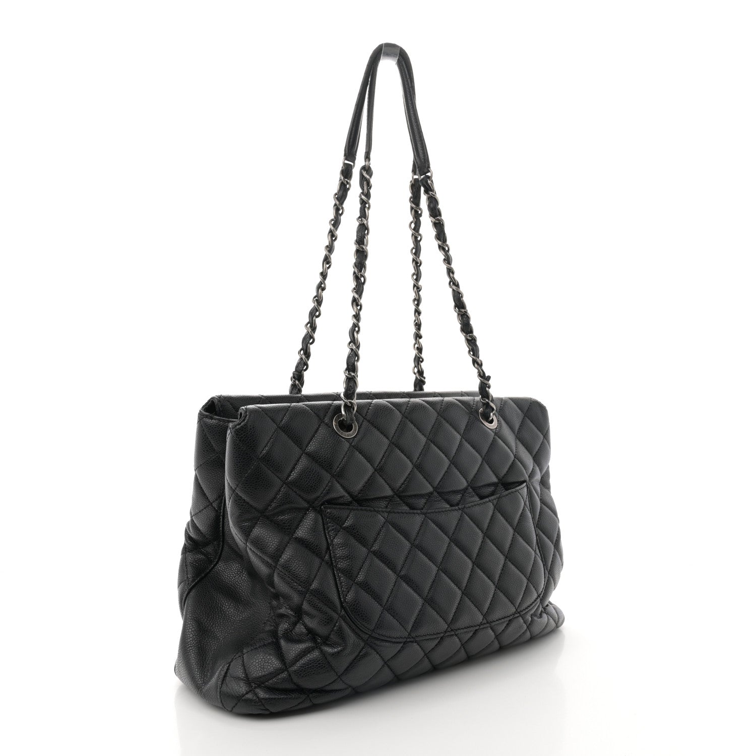 Chanel Caviar Quilted City Shopping Tote Black 3 of 14
