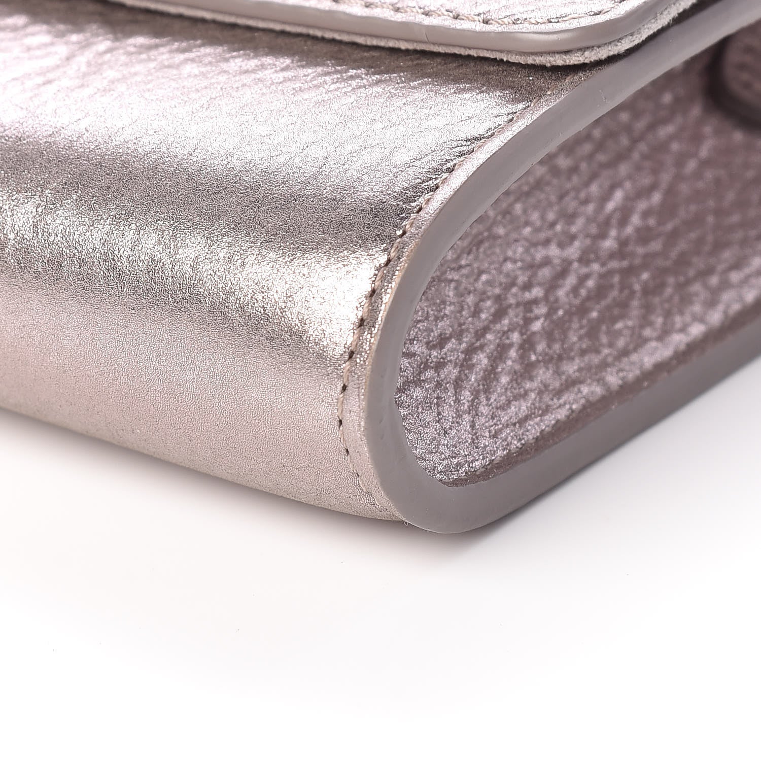 Louis Vuitton Metallic Grained Calfskin Louise Clutch GM NM 8 of 9