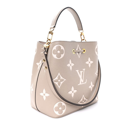 Louis Vuitton Empreinte Monogram Giant Neonoe MM Tourterelle Creme 4 of 11