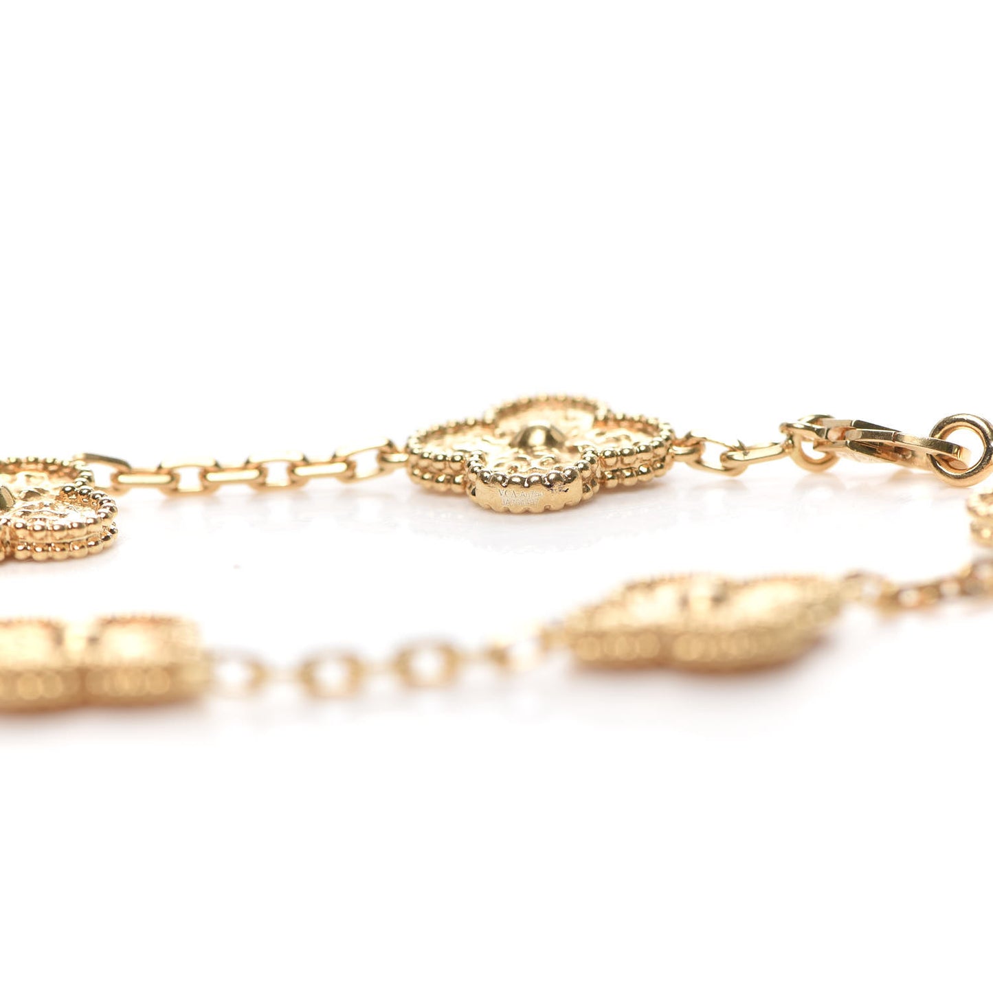 18K Yellow Gold 5 Motifs Vintage Alhambra Bracelet