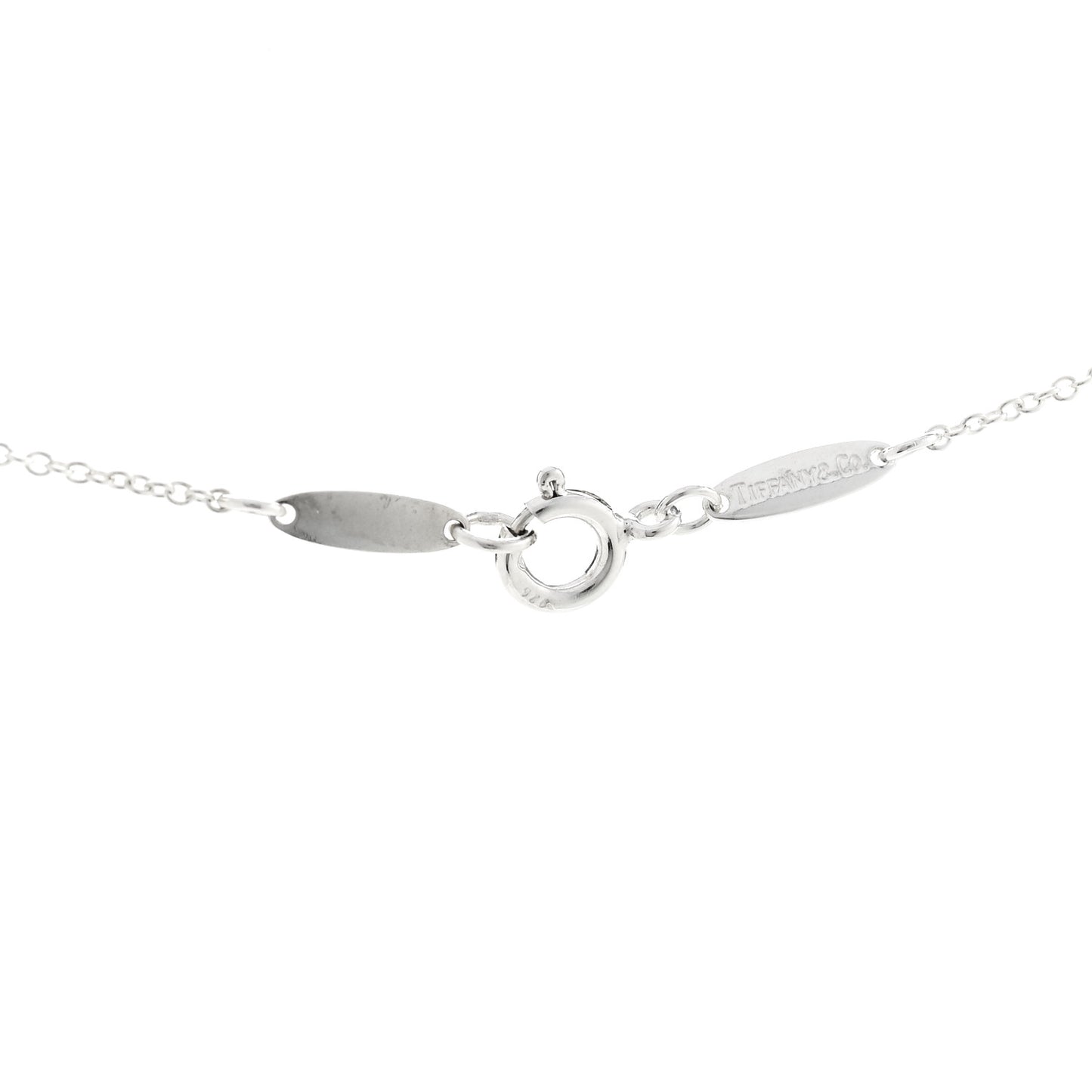 Sterling Silver Elsa Peretti Infinity Cross Pendant Necklace