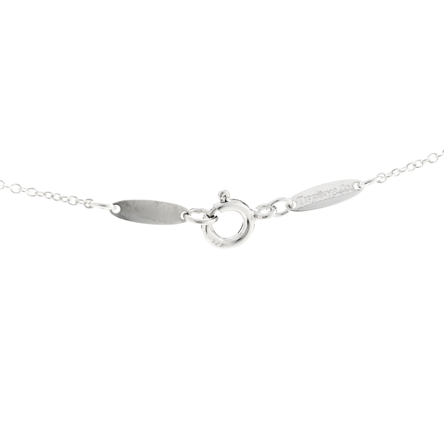 Tiffany Sterling Silver Elsa Peretti Infinity Cross Pendant Necklace 5 of 8