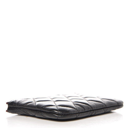 Chanel Lambskin Quilted Small Cosmetic Case Black 4 of 8