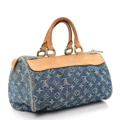 Louis Vuitton Monogram Denim Neo Speedy Blue 3 of 8