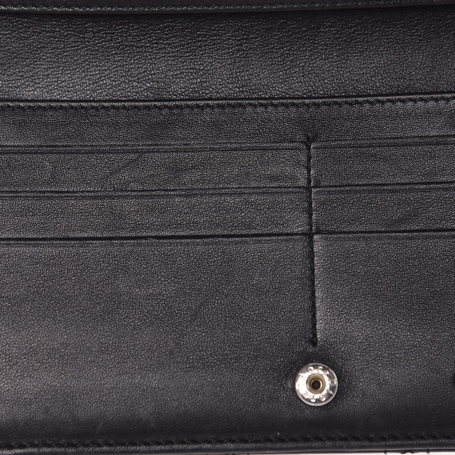 Christian Dior Patent Cannage Lady Dior Yen Wallet Black 12 of 14